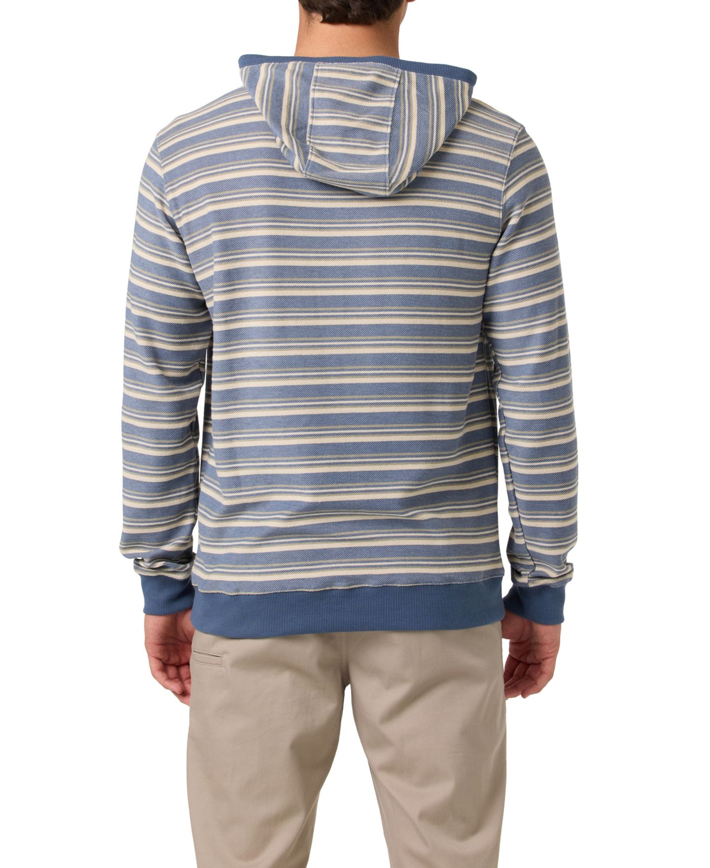 Мужское худи O'Neill Arlo Long-Sleeve Kangaroo-Pocket Pullover, цвет: Глубокий синий — фото 4