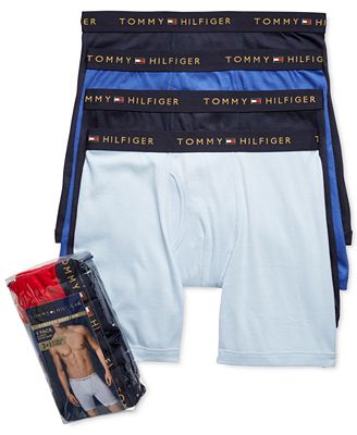 Tommy Hilfiger Men's 3+1 Bonus Pack Cotton Classics Boxer Briefs ...