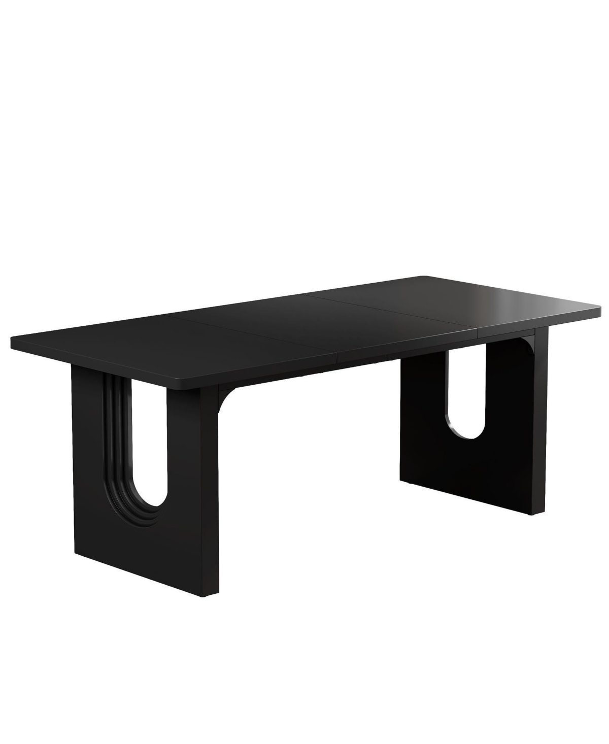 Slickblue Spacious Wood Dining Table for 6 to 8 People Kitchen and Room