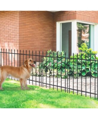 Decorative Metal Garden Fence 30IN X 10FT Outdoor Border With Stakes