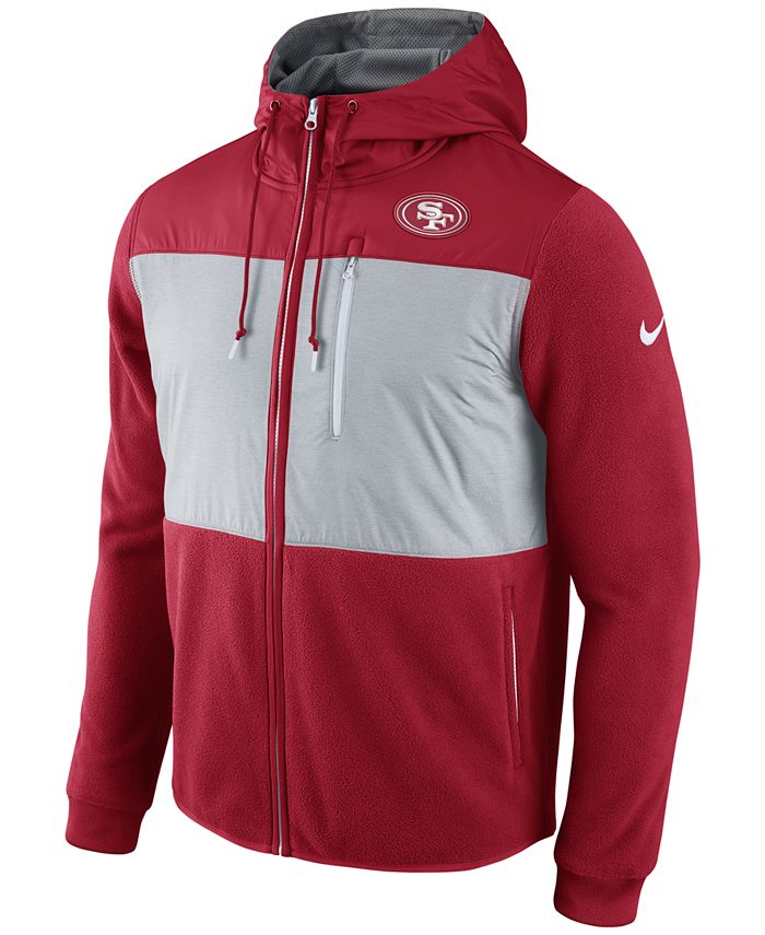 Nike Men's San Francisco 49ers Champ Drive Full Zip Hoodie - Macy's