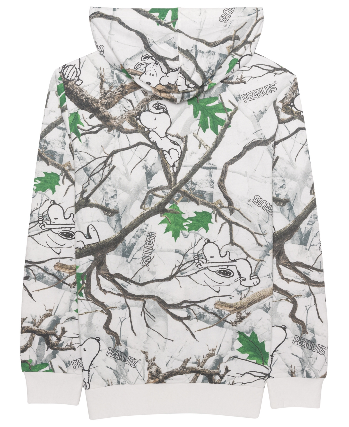 Hybrid Apparel Men's Snoopy All-Over Print Camo Hoodie