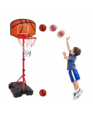 Adjustable Height Mini Basketball Hoop Indoor Outdoor Toddler Kids Play Set