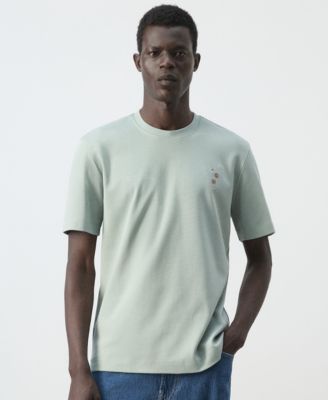 Men's Embroidered-Detail Crewneck T-Shirt