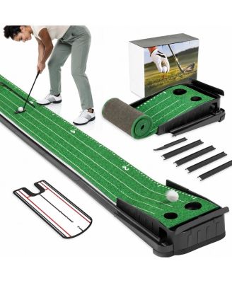 9ft Golf Putting Green Indoor Auto Ball Return Training Aid