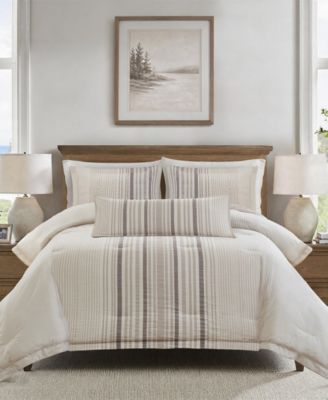 Ellery Jacquard Stripe Comforter Sets