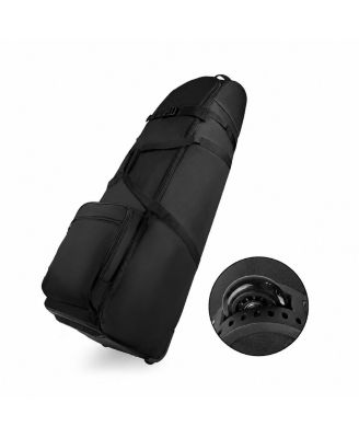 Heavy Duty Water Resistant Golf Travel Bag With Rolling Wheels Padded Club Protection