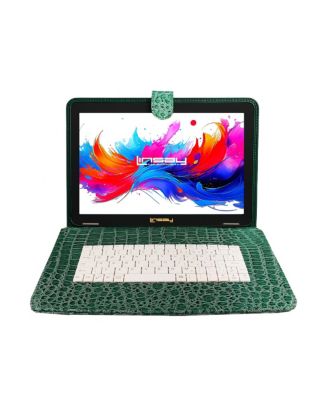 New 10.1" Tablet Octa Core 128GB Exclusive Luxury Green Crocodile Keyboard Android 15