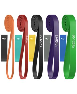 5 Pack Resistance Pull Up Bands Workout Set For Men Women Fitness