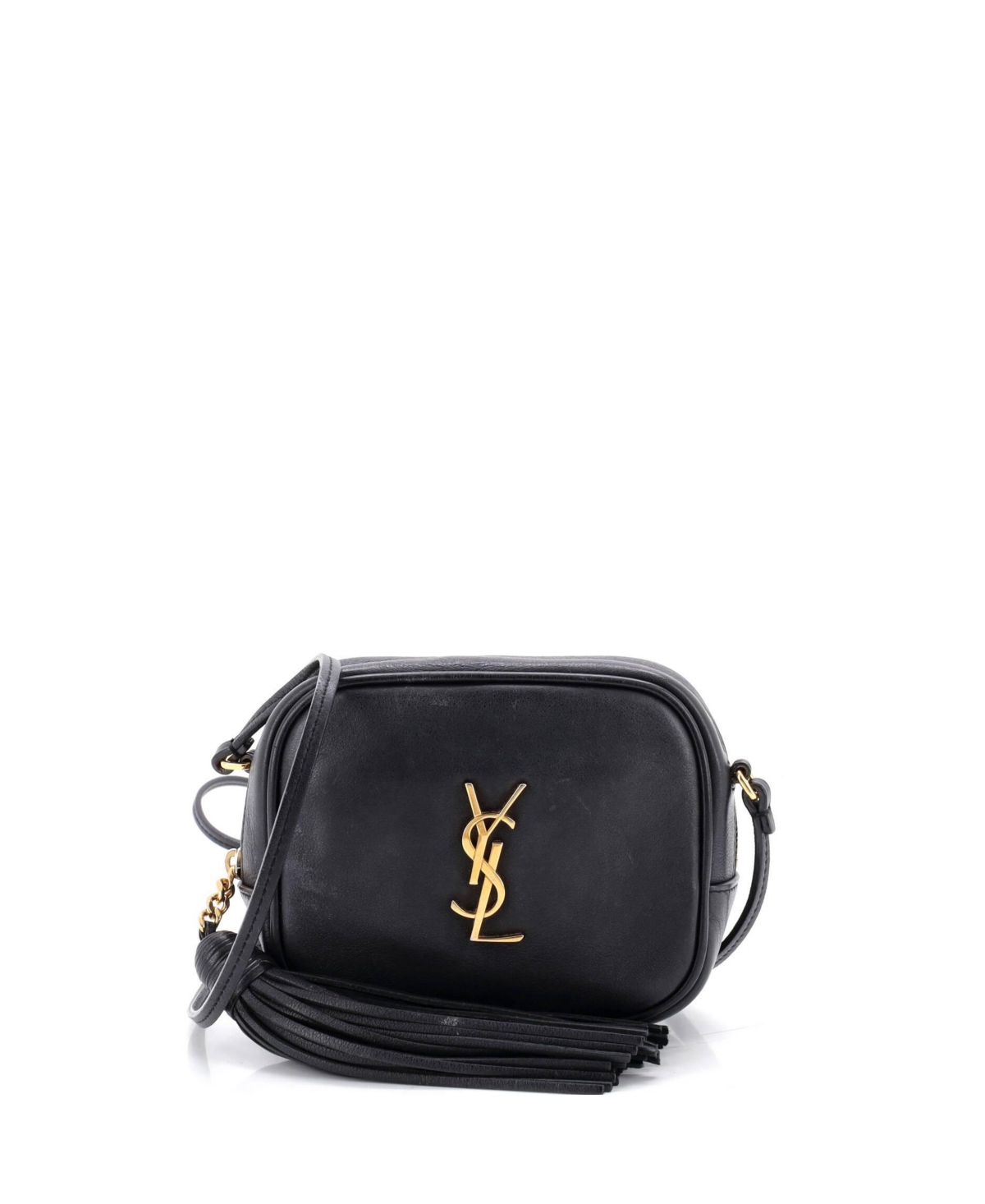 Pre-Owned Saint Laurent Small Classic Monogram Blogger Crossbody Bag Leather - Black