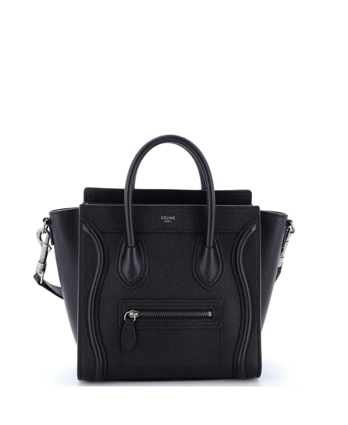 Pre-Owned Celine Nano Luggage Bag Grainy Leather
