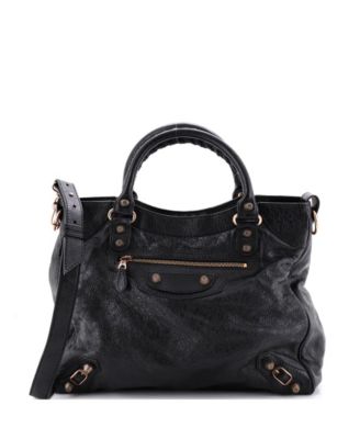 Medium City Classic Studs Bag Leather