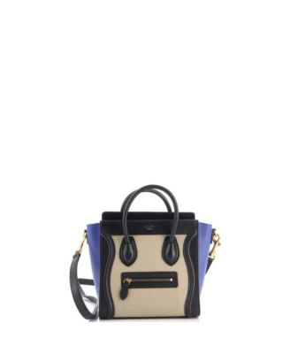 Nano Tricolor Luggage Bag Leather