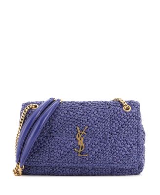 Medium Jamie Flap Bag Crochet Raffia