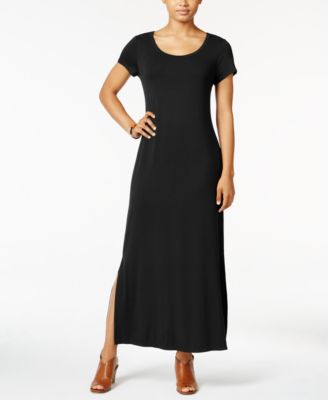macys long black dresses