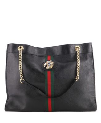 Large Rajah Chain Tote Leather