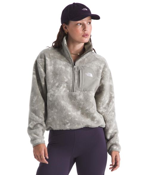 Женская куртка The North Face Yumiori Off Peak Water-Resistant Fleece Quarter-Zip, цвет: Серо-бежевый