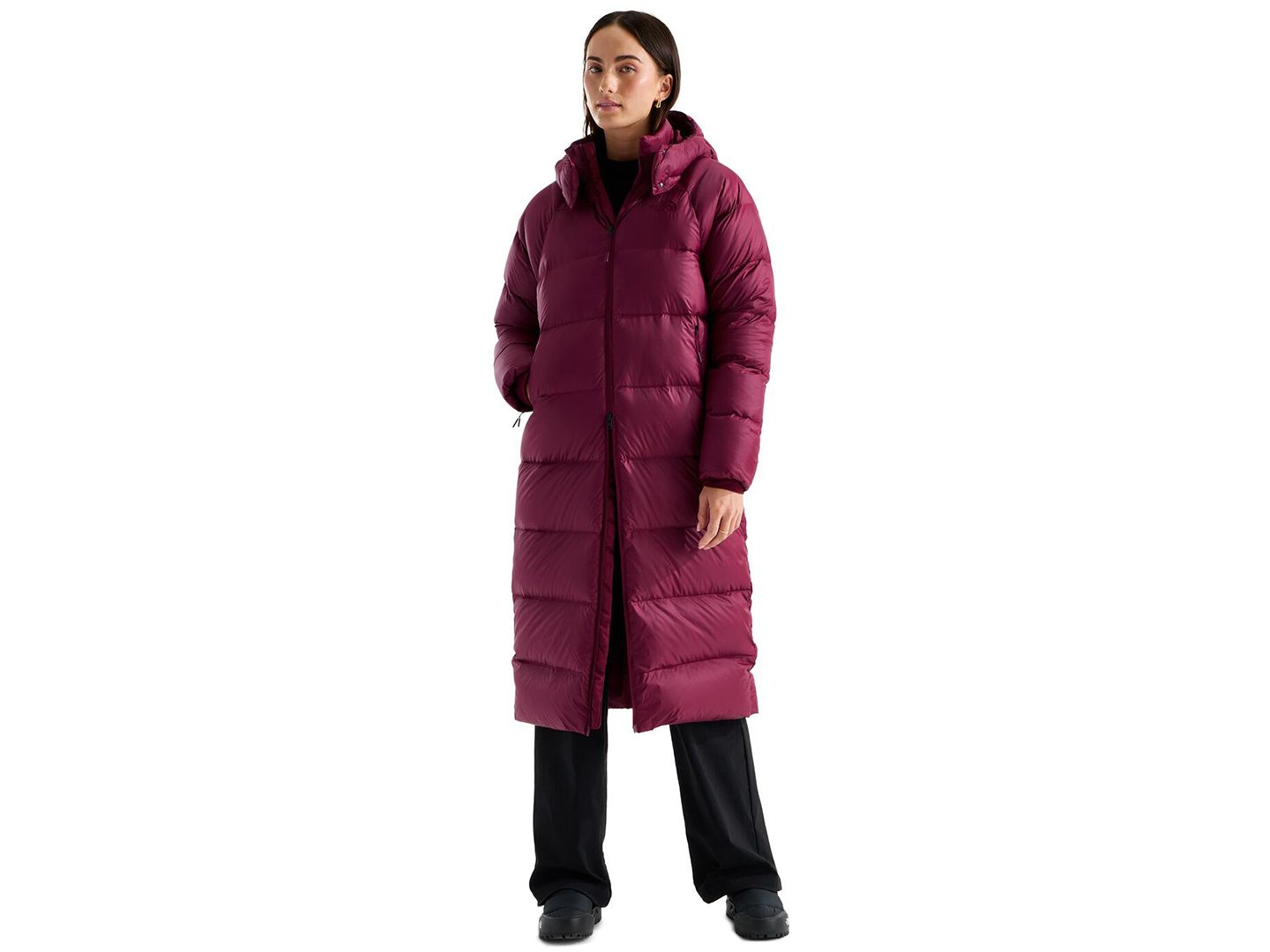 Женская куртка The North Face Hydrenalite City Long Down Parka, цвет: Антрацитовый серый — фото 4