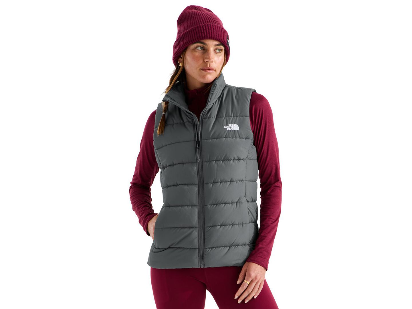 Женский жилет The North Face Aconcagua Insulated Vest, цвет: Сливовый — фото 7