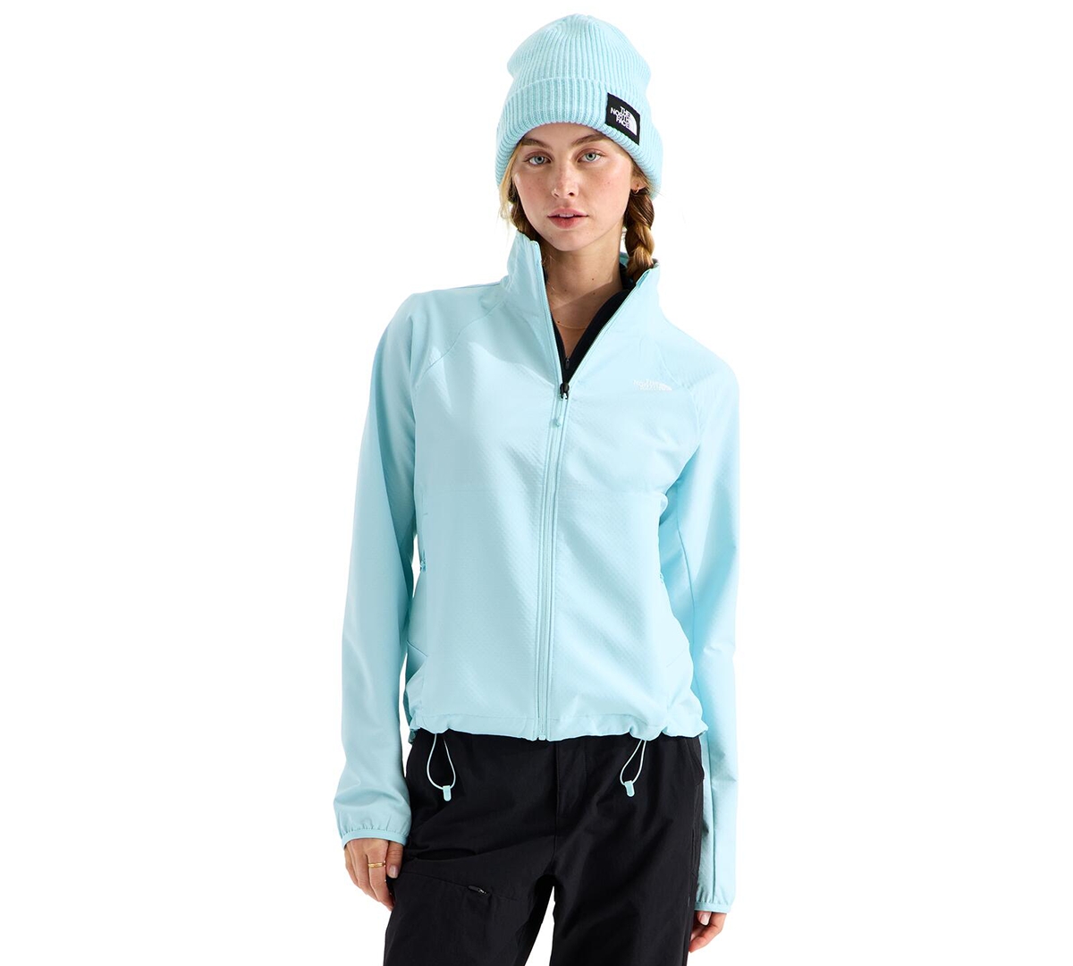The North Face Women’s Tek Approach Rain Windbreaker Jacket (Size: Small): Glacier