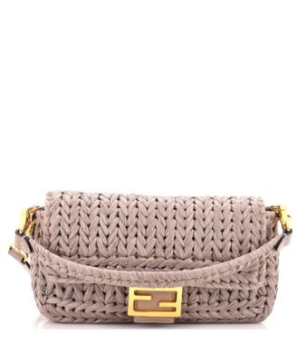 Medium Baguette NM Bag Woven Raffia
