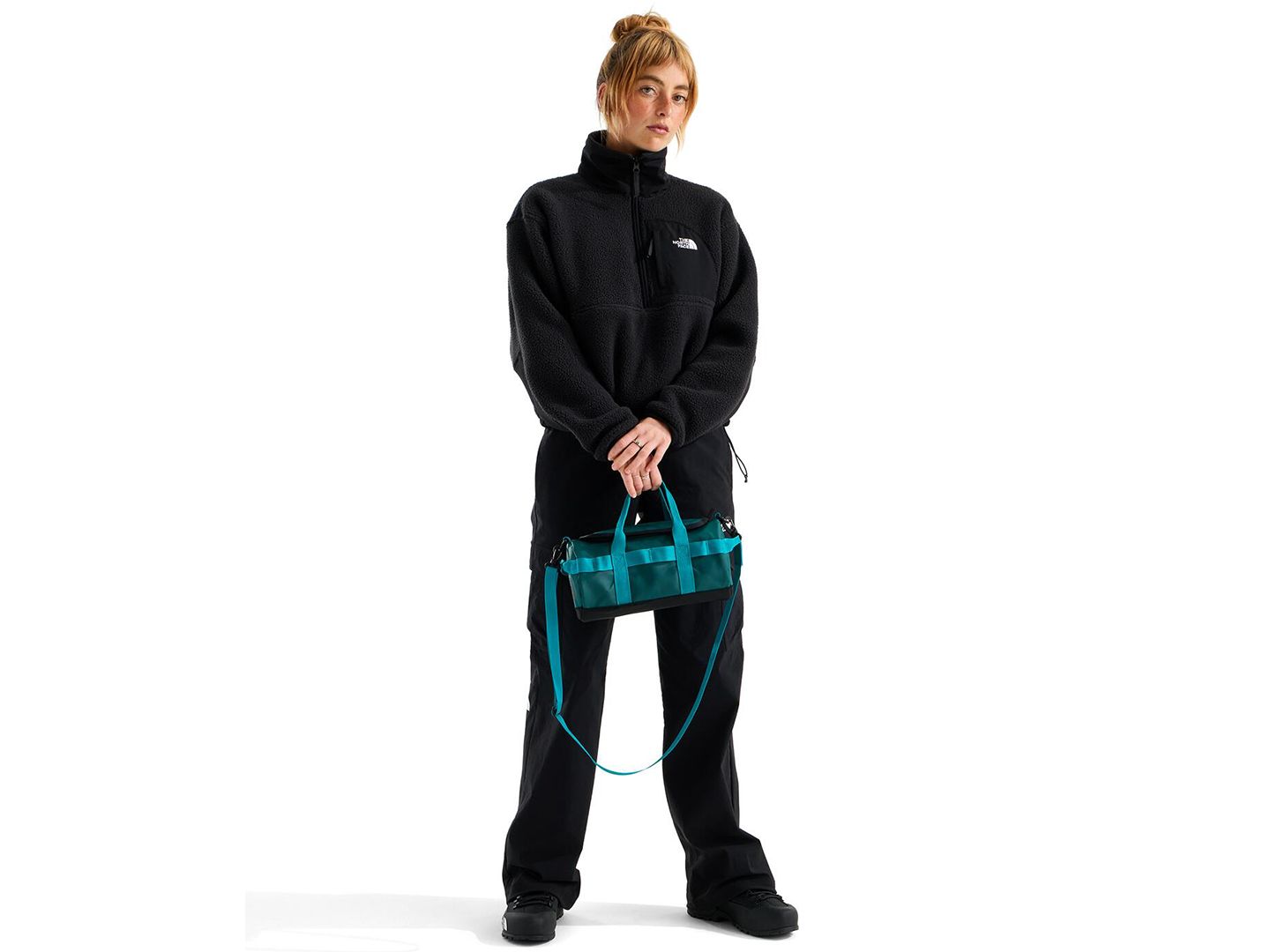 Женская сумка The North Face Base Camp Duffel-Shoulder, цвет: Бирюзовый — фото 2