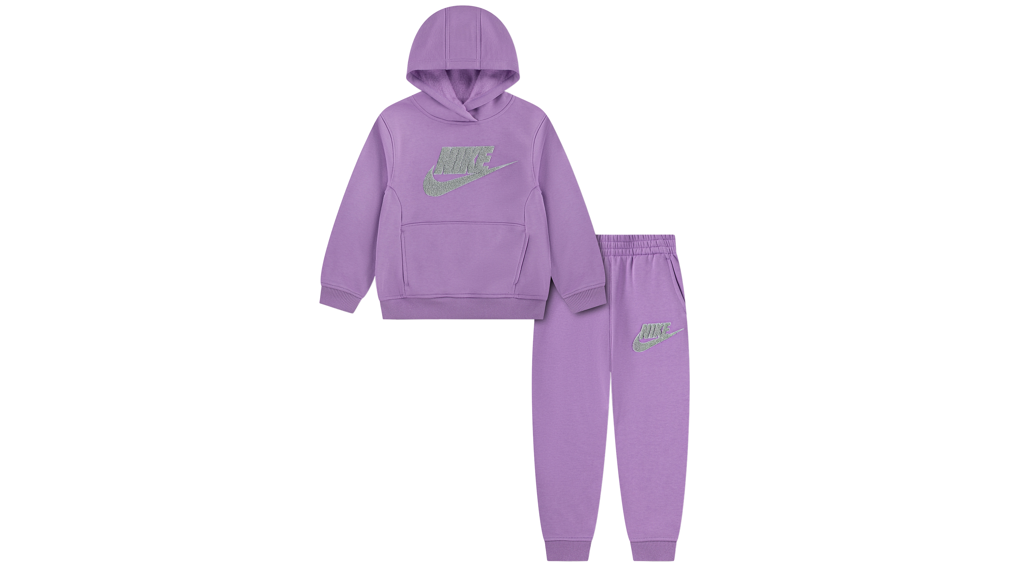 Nike Girls' 4-6X Club Chenille Long-Sleeve Hoodie and Joggers, 2-Piece Set