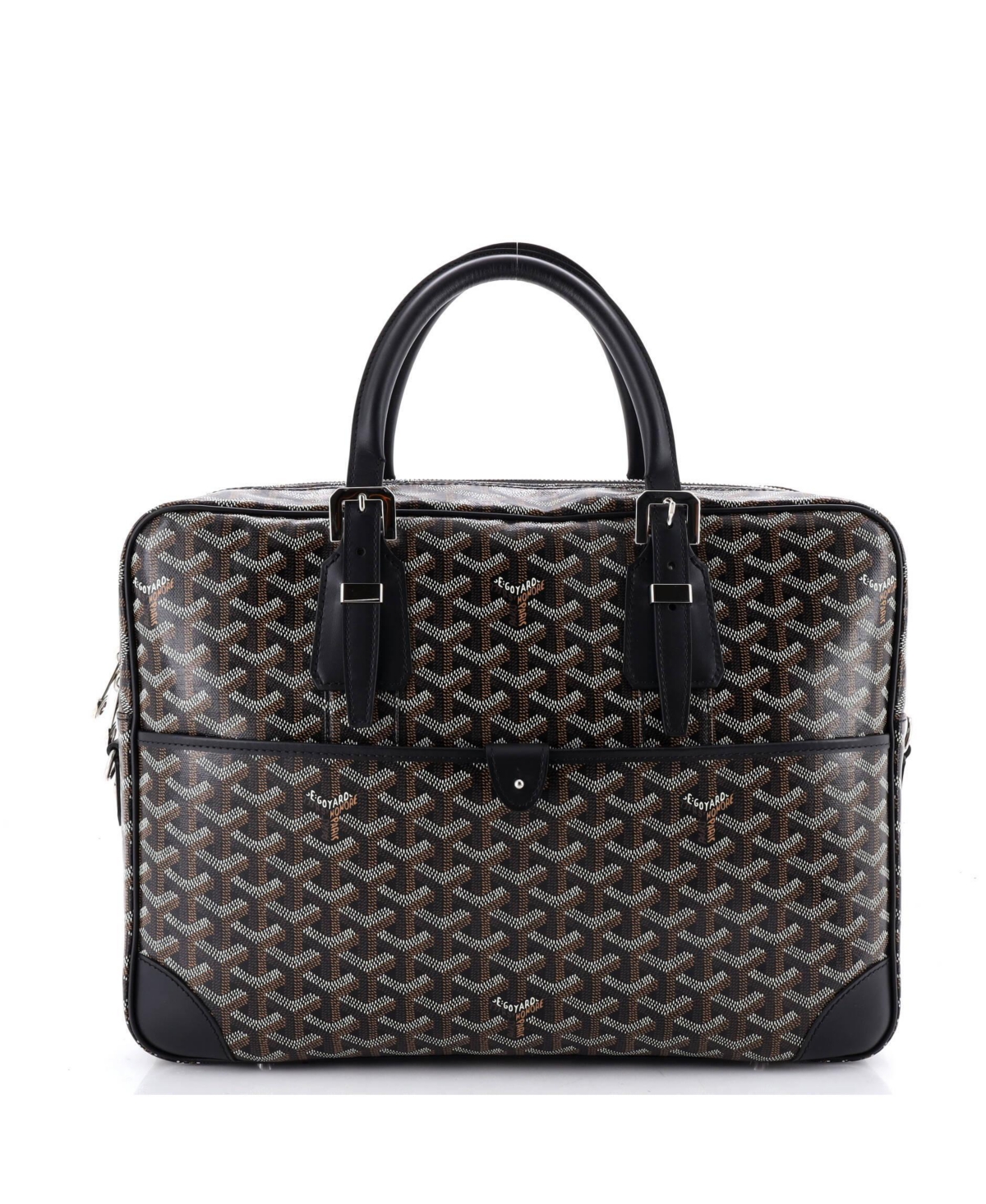 Pre-Owned Goyard Mm Ambassade Briefcase Coated Canvas