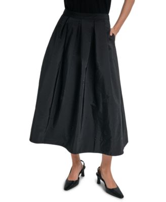 Women's Ball Pleated Midi A-Line Skirt