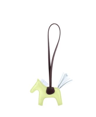 GriGri Rodeo Leather Bag Charm, 3.5"W x 3"H x 1"D