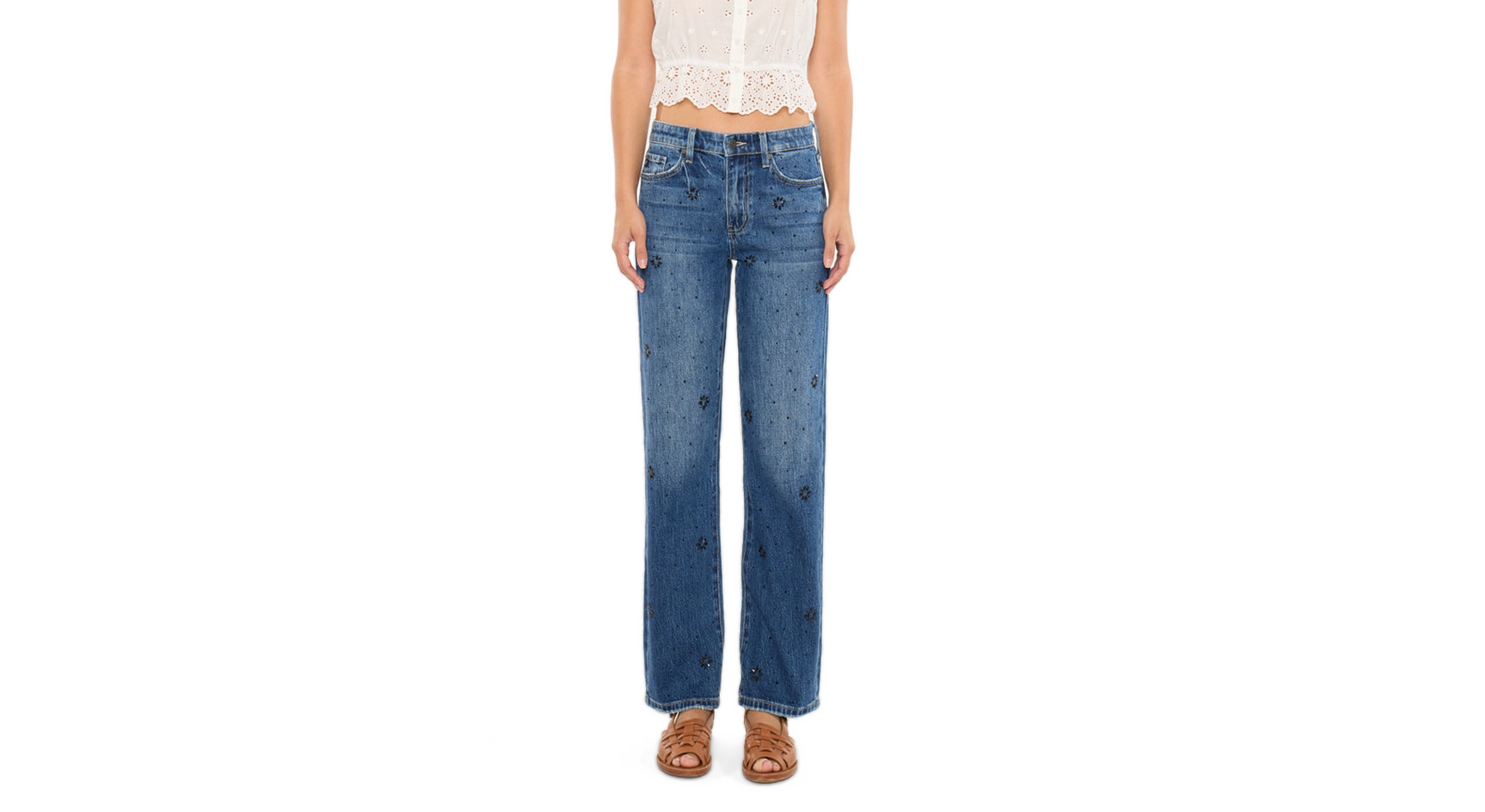 Kancan Women's High Rise Straight Jeans