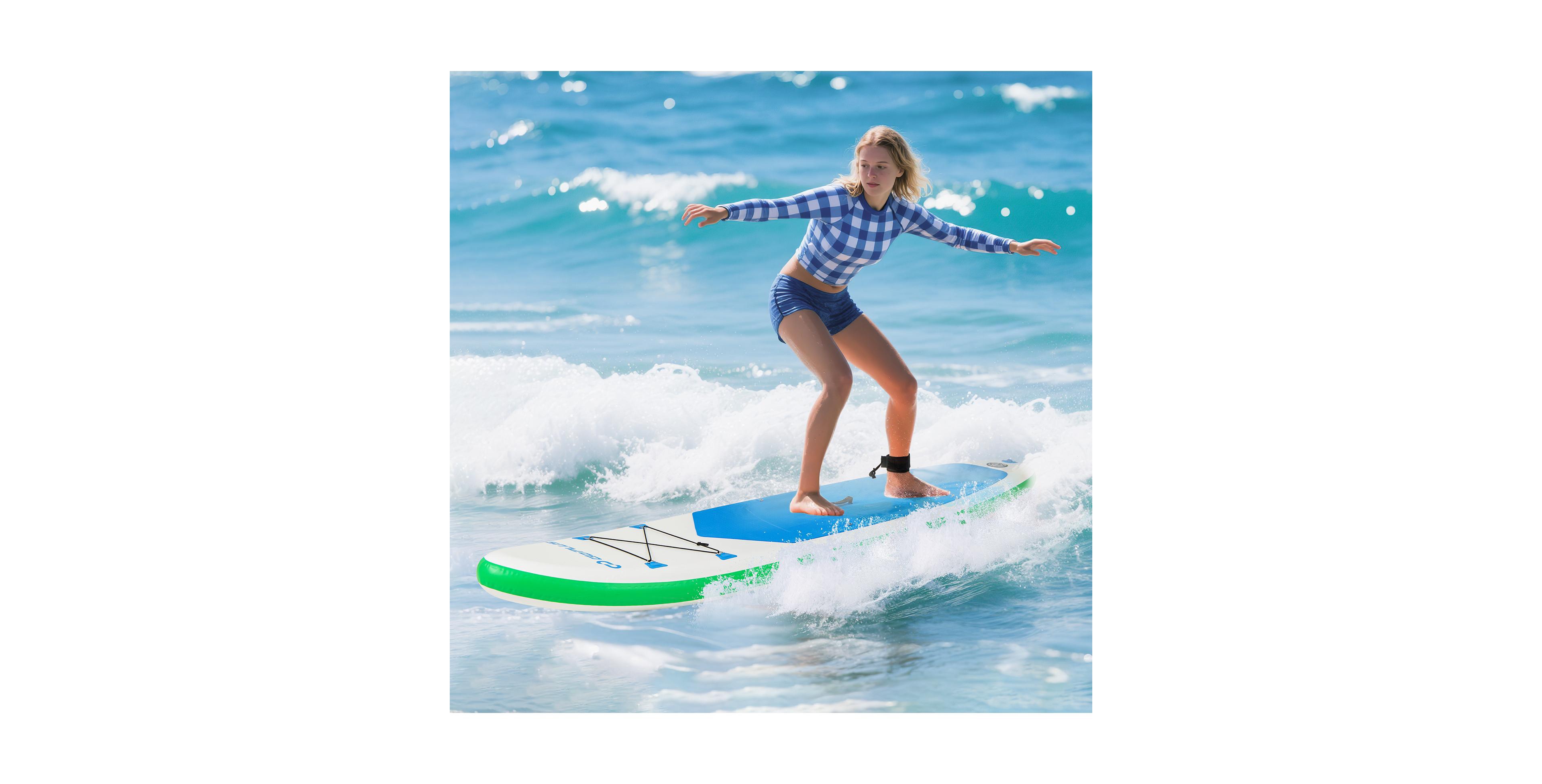 Zeny 11ft Premium Stand Up Paddleboard with Accessories and Repair Kit, 3-Section Paddle