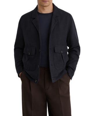 Men's Gandine Lightweight Textured Hopsack Jacket