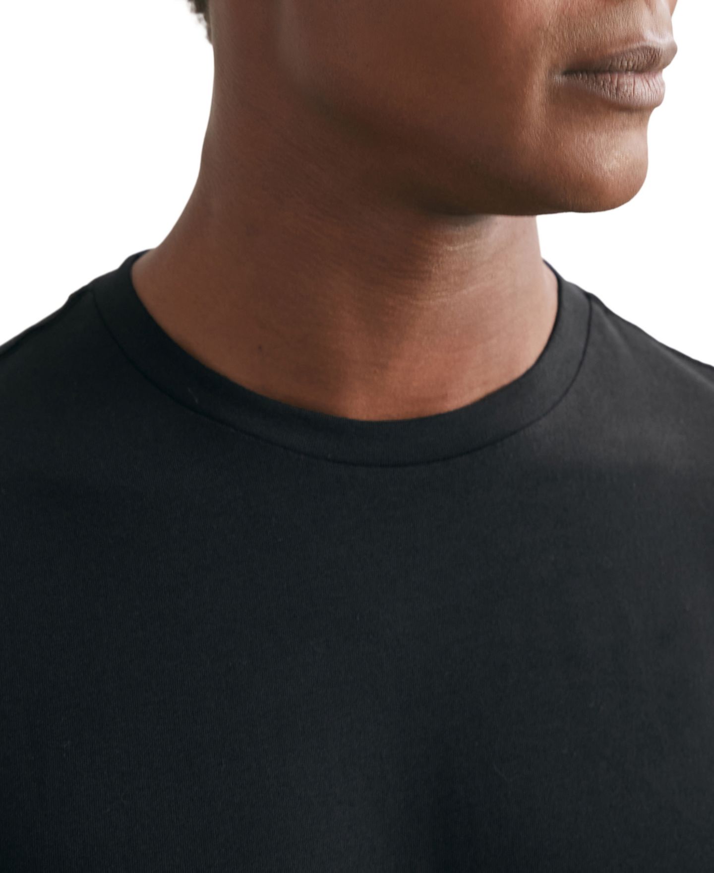 Мужская футболка REISS Joe Crew-Neck Slim-Fit Short-Sleeve, цвет: Чёрный — фото 5