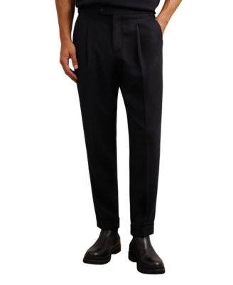 Men's Flush Pleated Tailored-Fit Pants