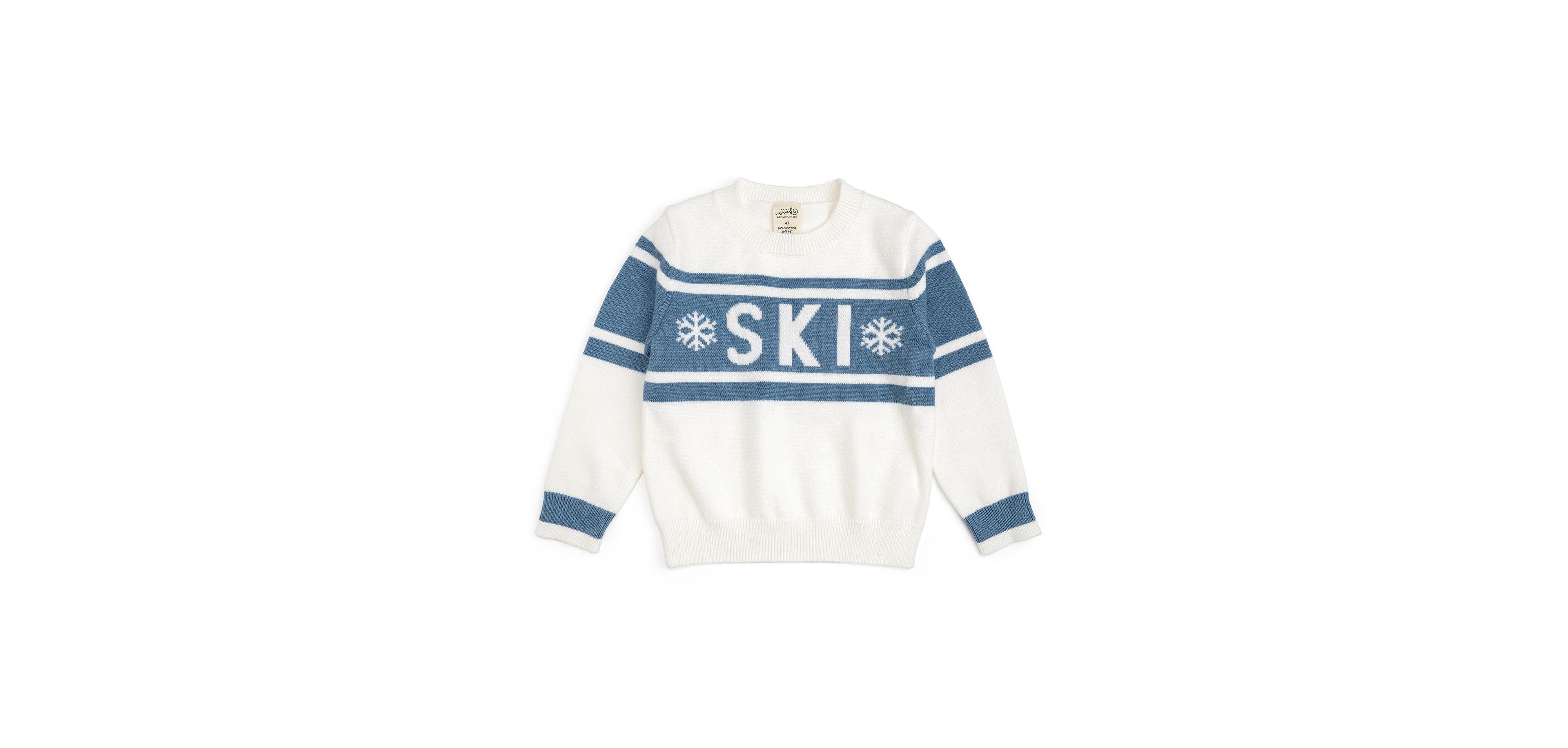 Sweet Wink Baby Boys' and Girls' Ski Intarsia Sweater