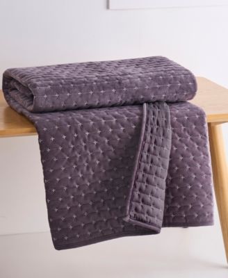 Levtex Velvet Stitch Reversible Quilted Throw, 50" x 60"