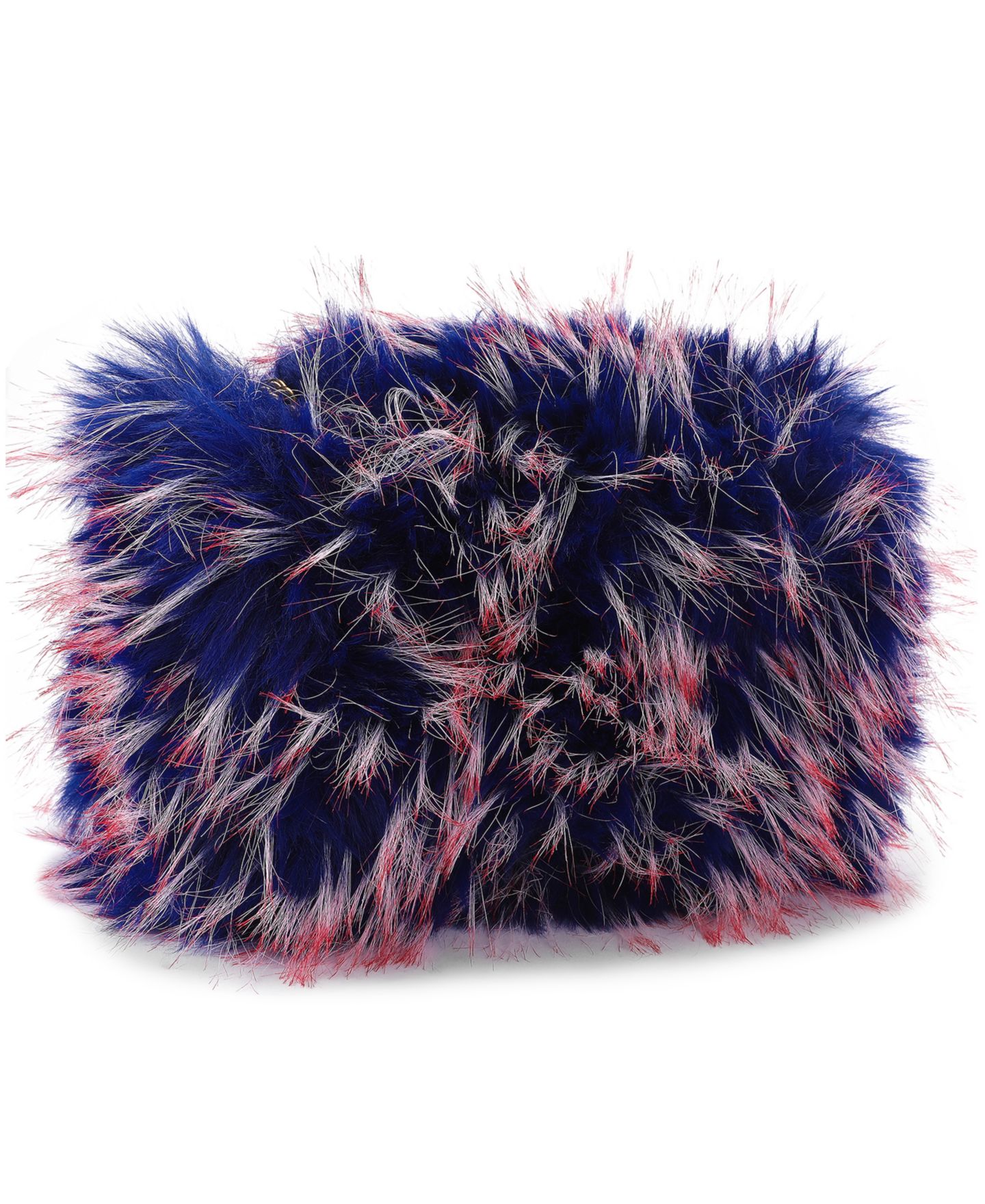 Женская сумка Kurt Geiger London Mini Kensington Faux Fur Shoulder, цвет: Синий — фото 3