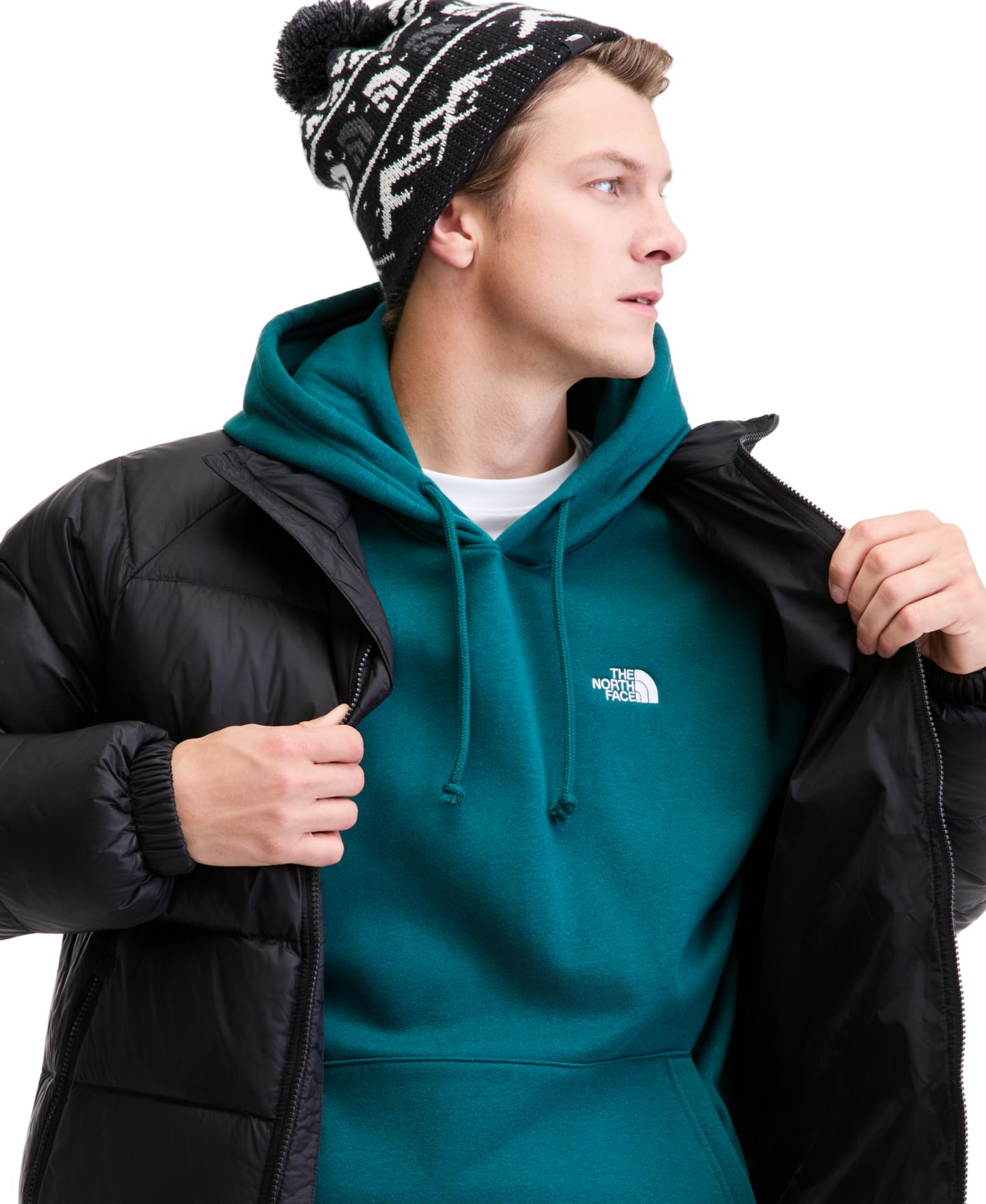 Мужская куртка The North Face Hydrenalite Down Full-Zip Puffer, цвет: Чёрный — фото 5