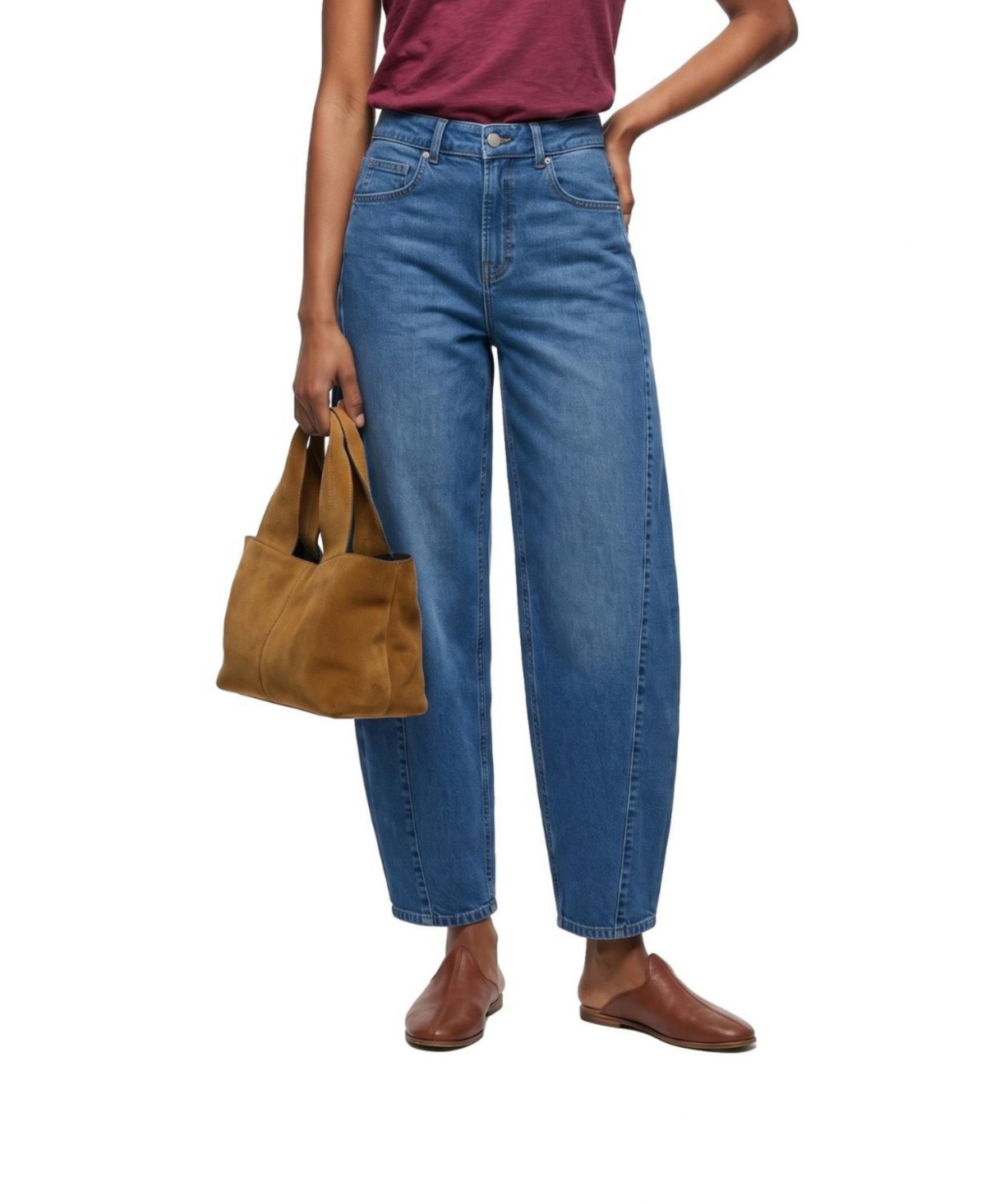Wilt Women's Mid-rise Baggy Jeans