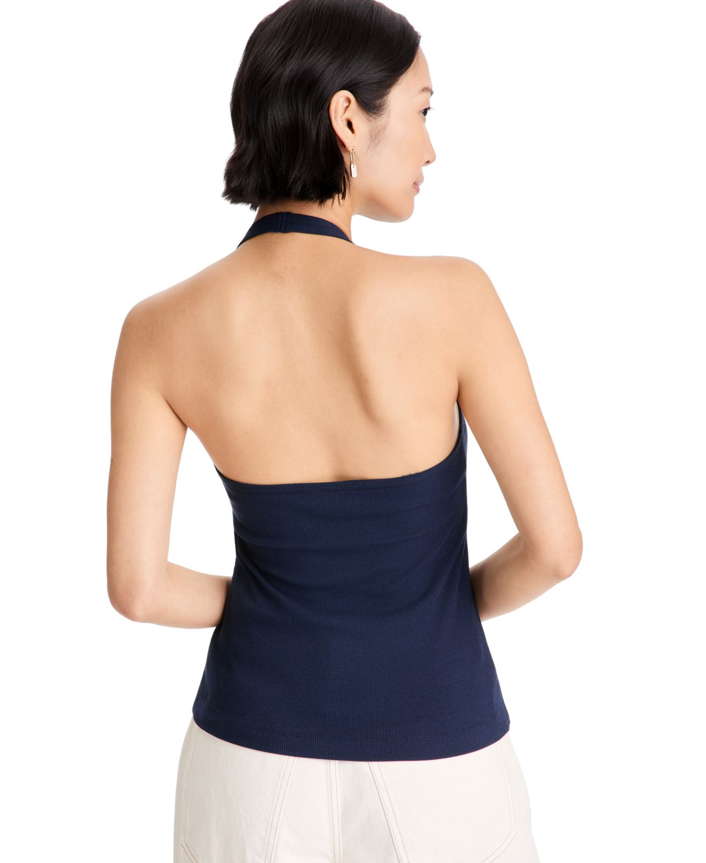 Женский топ On 34th V-Neck Halter, цвет: Тёмно-синий — фото 3