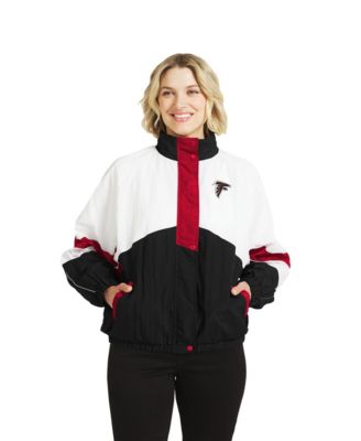 Women's Atlanta Falcons Crinkle Full-Zip Hooded Windbreaker Jacket