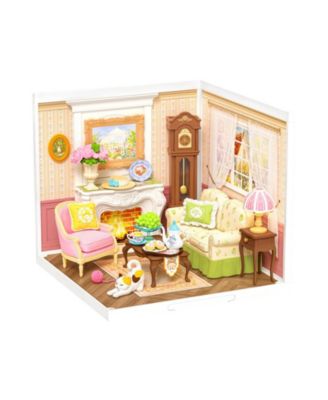 Holiday Tea Time LED Lights DIY Miniature House Building Set, Ages 14+
