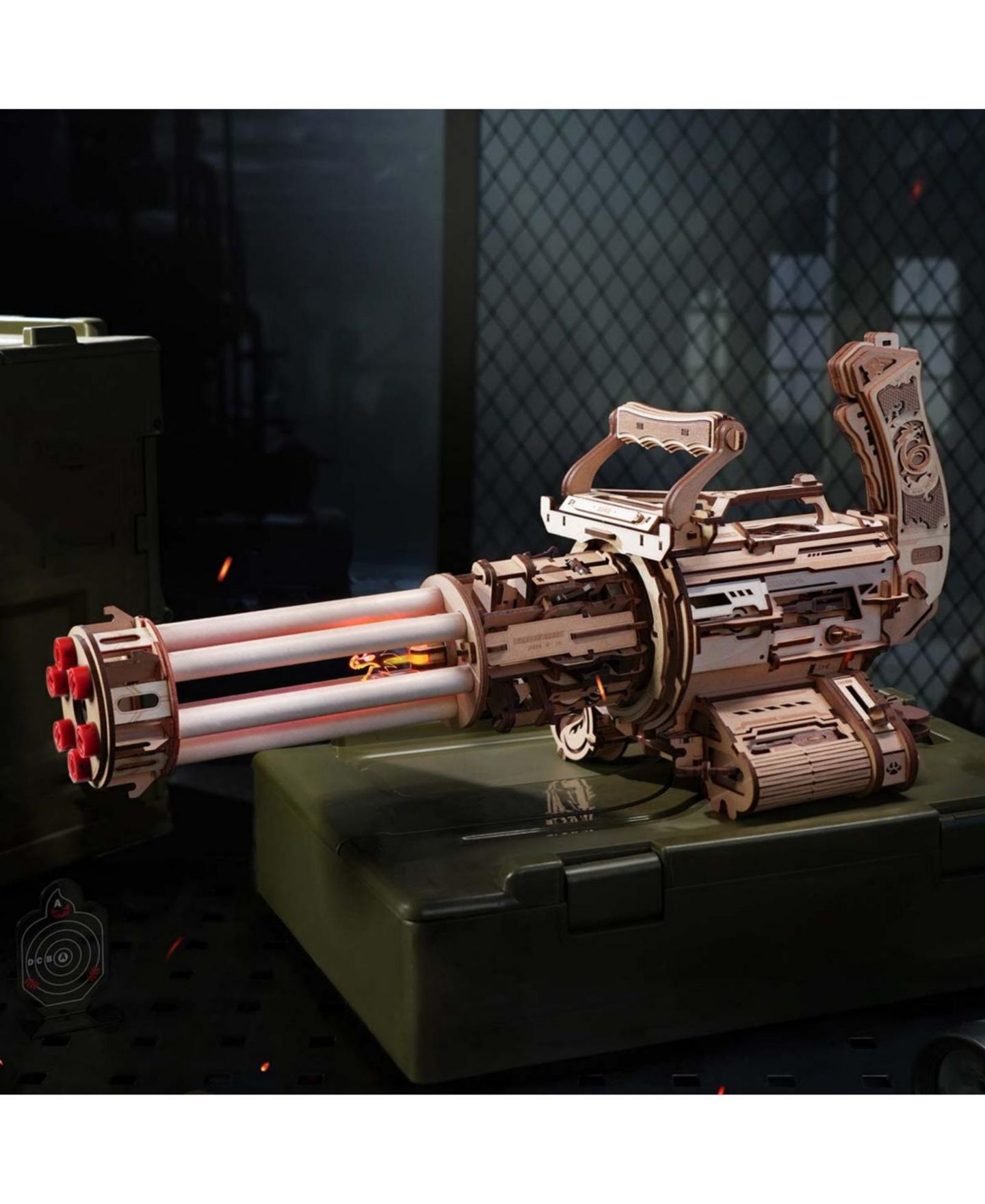 Детский конструктор Robotime Rotating Barrel Machine 3D Wooden Puzzle Building Set, Ages 14+ — фото 2