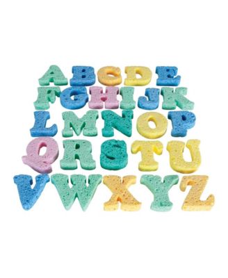 Uppercase Alphabet Sponge Set Letter Recognition 26-Piece Stamp Set, Ages 3+