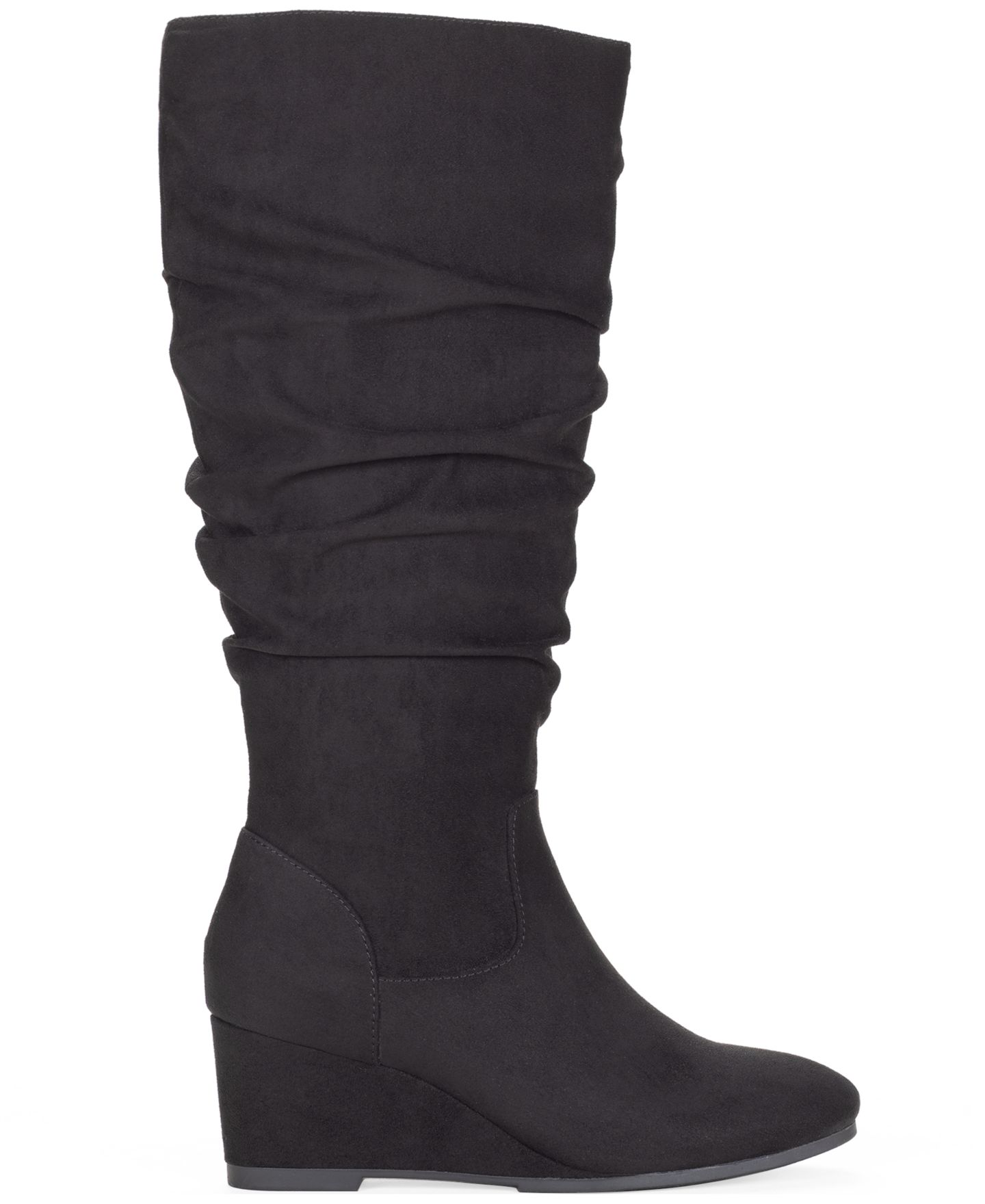 Женские ботинки Style & Co Perlaa Knee-High Slouch Memory Foam, цвет: Чёрный — фото 2