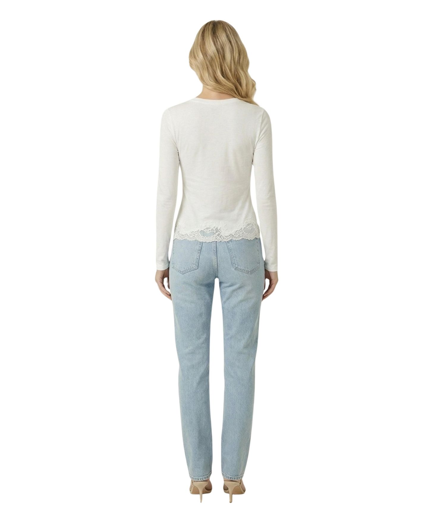 Женский топ Modenaire Henley Long-Sleeve Fitted — фото 4