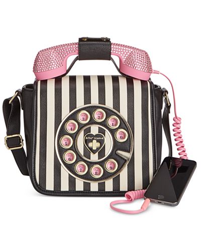 Betsey Johnson Phone Crossbody with Rhinestones