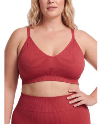 Plus Size Wireless Seamless V-Neck Bralette