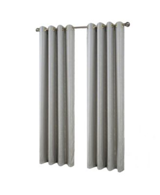 Soho Foil Jacquard Polyester Window Curtain Grommet Panel